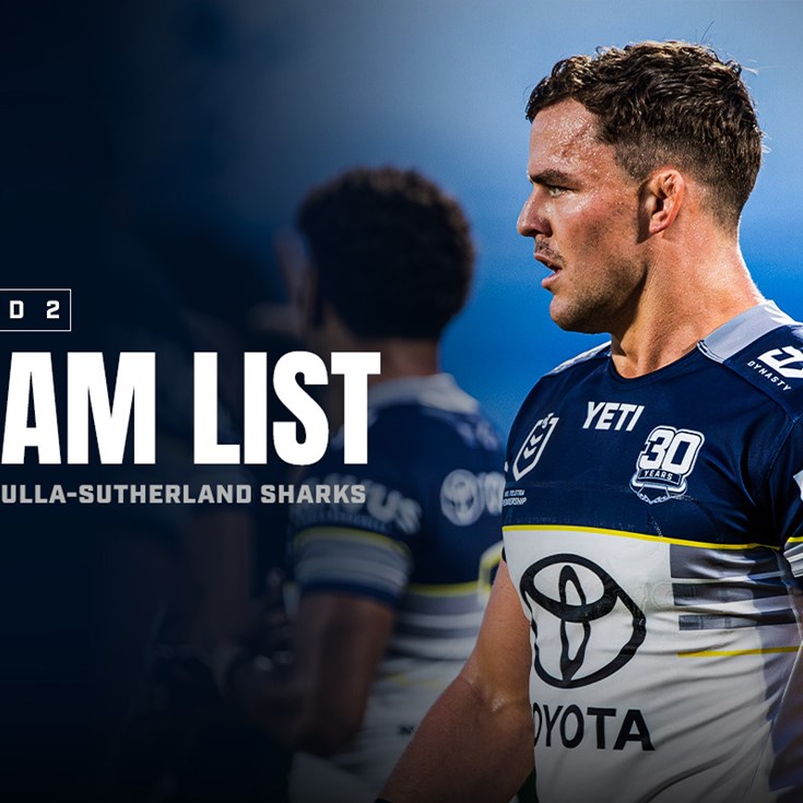 Cowboys team list: Round 2 v Sharks