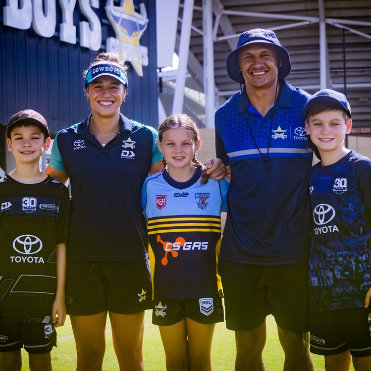 Future footballers get taste of Cowboys pre-season