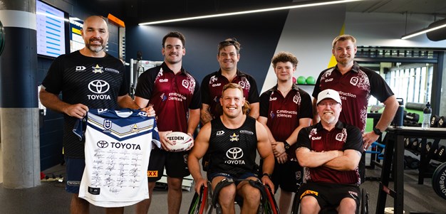 Queensland Wheelchair Rugby League visits Cowboys HQ