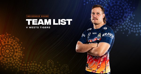 Cowboys team list: Round 12 v Tigers | Cowboys