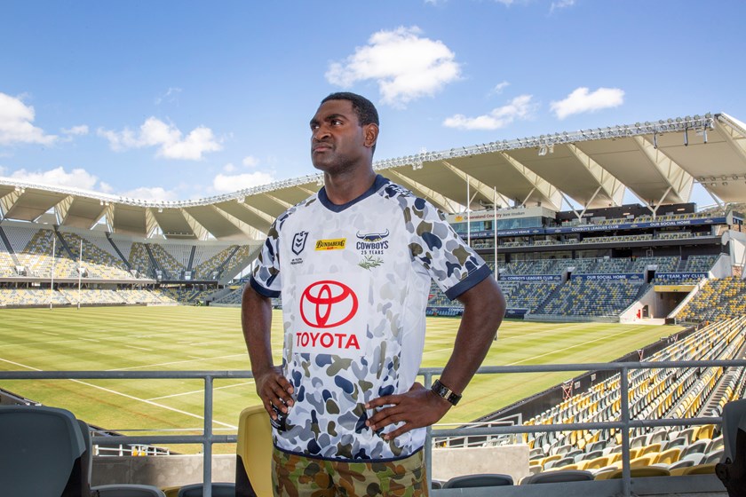 NRL Defence Round jersey unveiled by North Queensland Cowboys