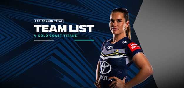 Cowboys NRLW team list: Trial v Titans