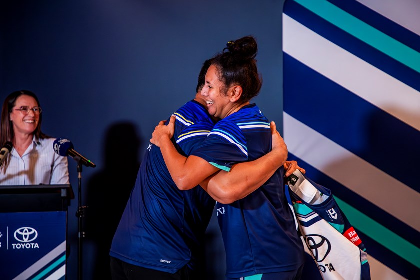 Gallery: Cowboys NRLW players presented with debut jerseys