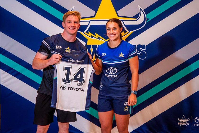 Gallery: Cowboys NRLW players presented with debut jerseys