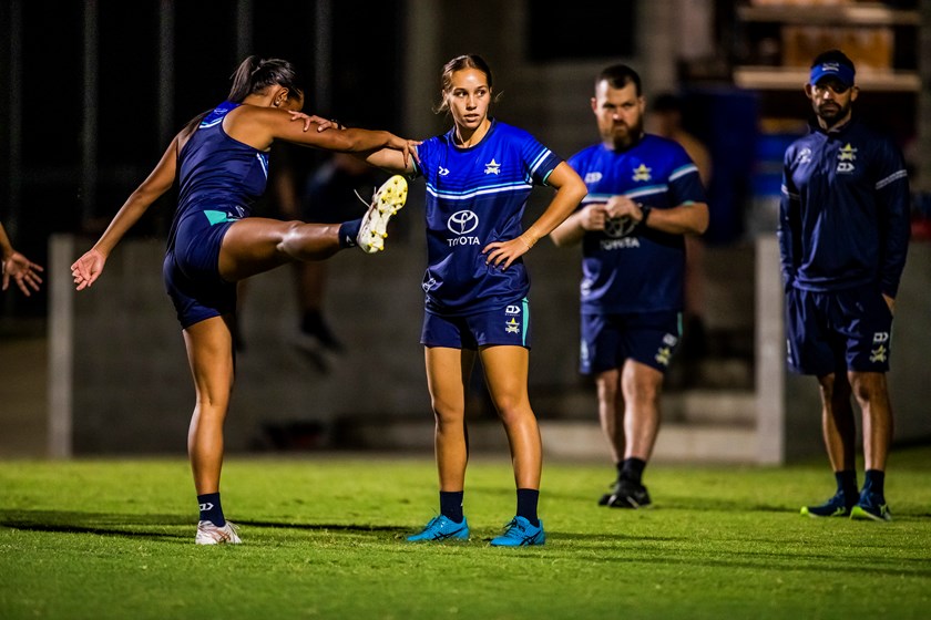 Gallery: Cowboys NRLW players presented with debut jerseys