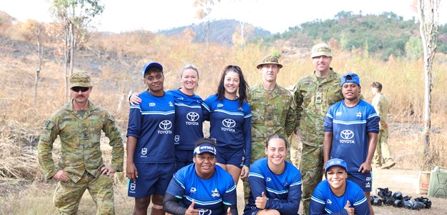 Cowboys NRLW team building activity