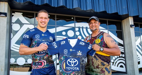 North Queensland Cowboys 2018 NRL Mens Indigenous Jersey, NQ18JSY03M