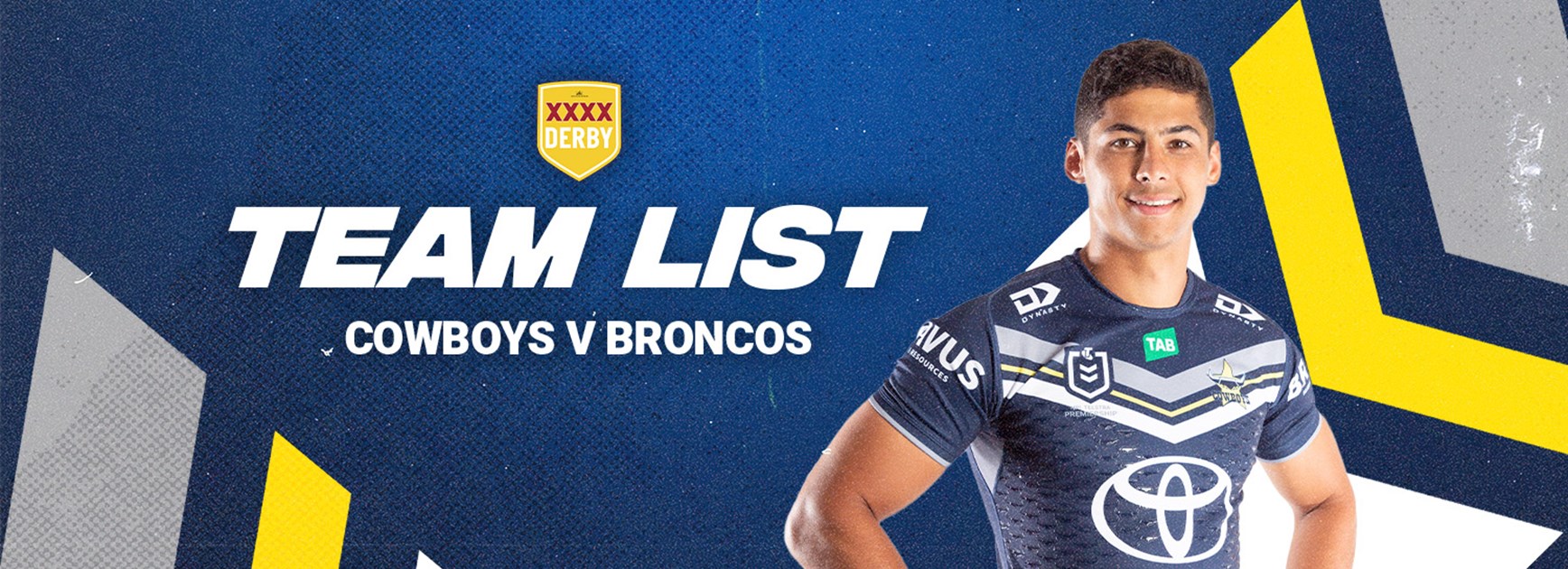 Cowboys NRL team list: Round 23 v Broncos