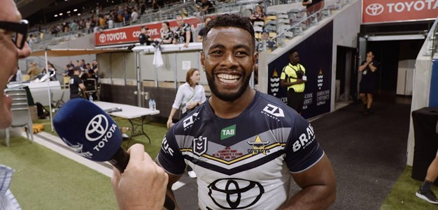 NRL North Queensland Cowboys Blue Yellow White Tsunami Women