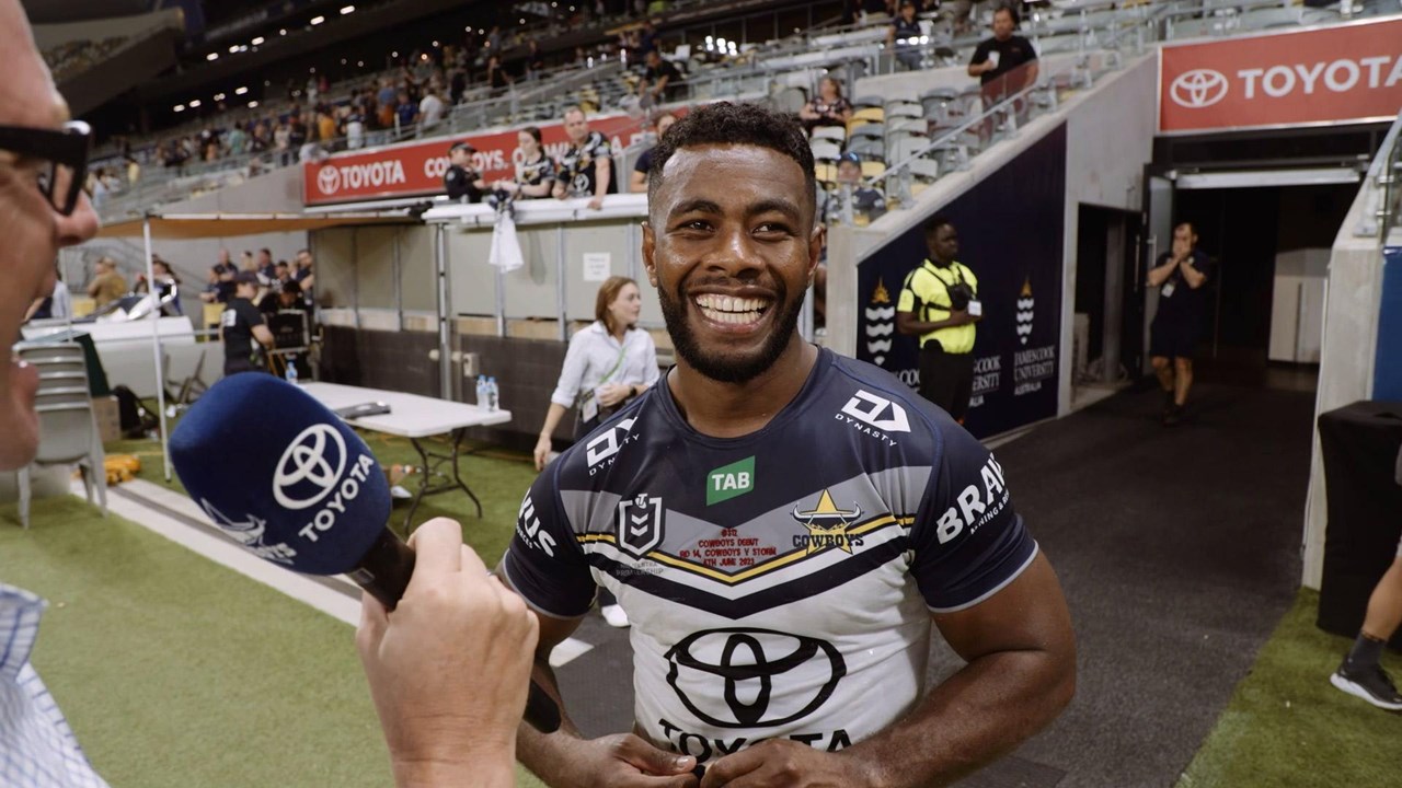 NRL 2023: Semi Valemei hat-trick as North Queensland Cowboys thrash  Melbourne Storm in Townsville