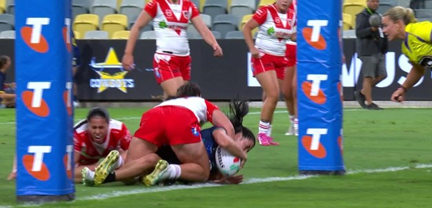 Peacock crashes over for first career try