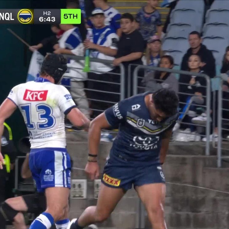 Taulagi goes over for a double