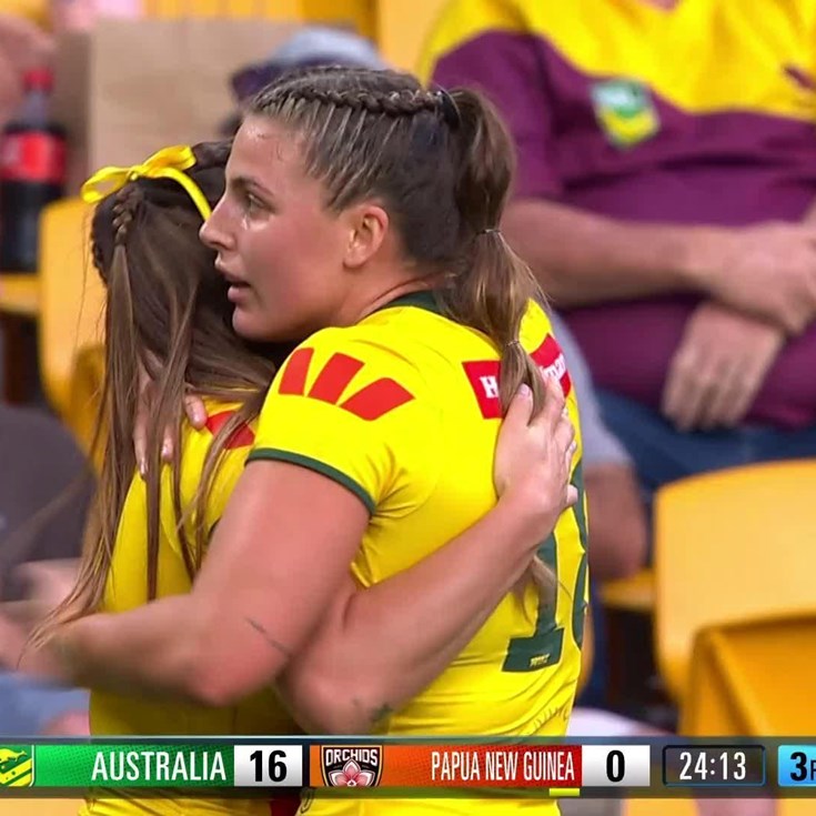 Whitfeld scores first try in Jillaroos jersey