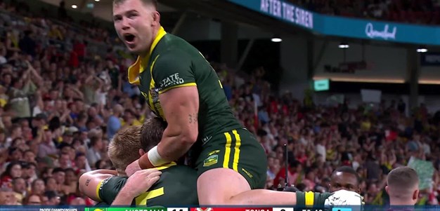 Dearden caps off Kangaroos debut with try